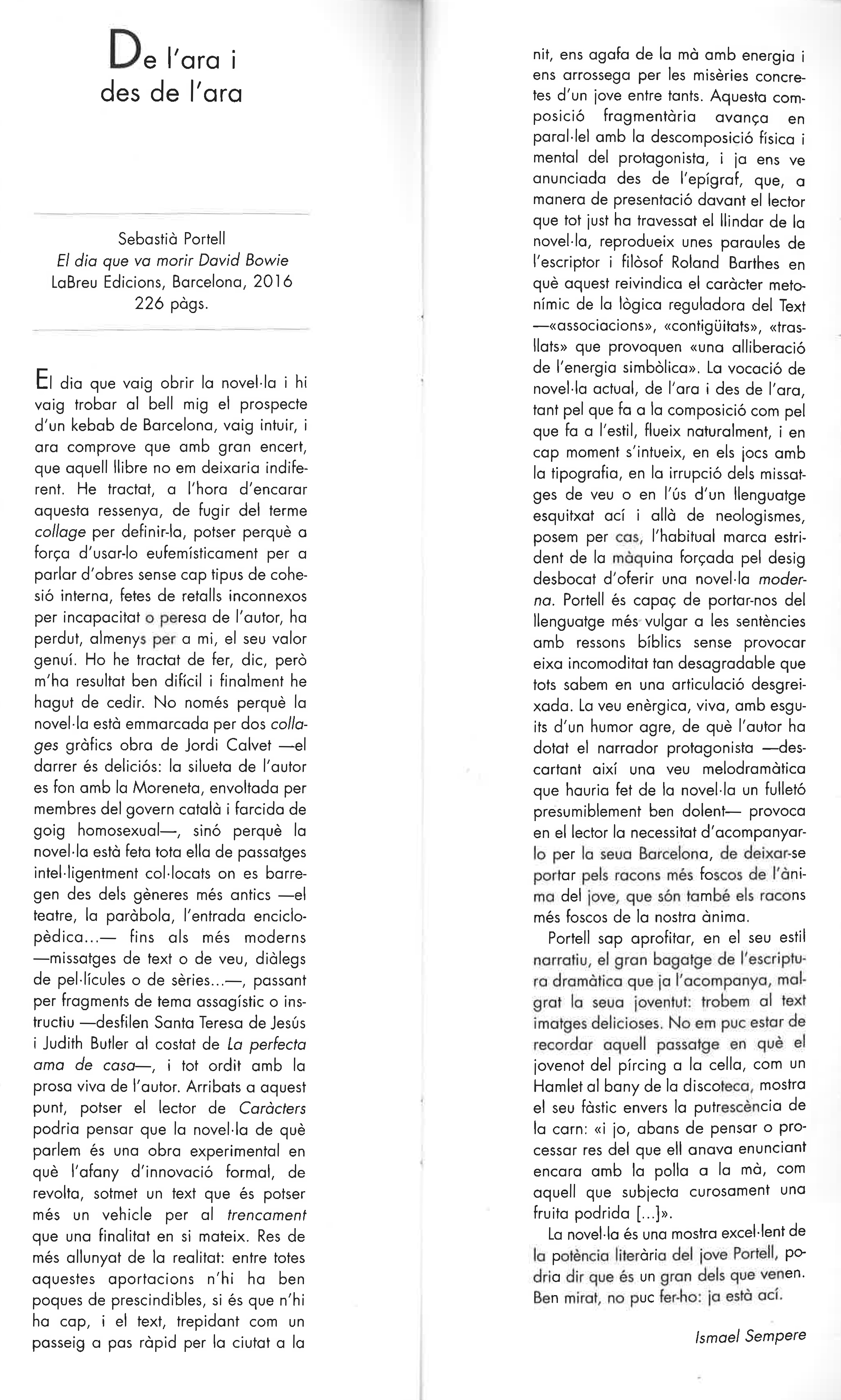 Bowie a Caràcters.jpg