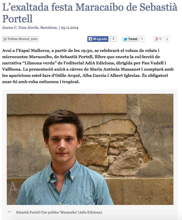 Maracaibo a Núvol, 25/11/2014